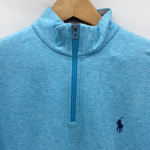 NWT Polo Ralph Lauren
Logo Embroidered Mock Neck Quarter-Zip Sweater Size S - Picture 5 of 10